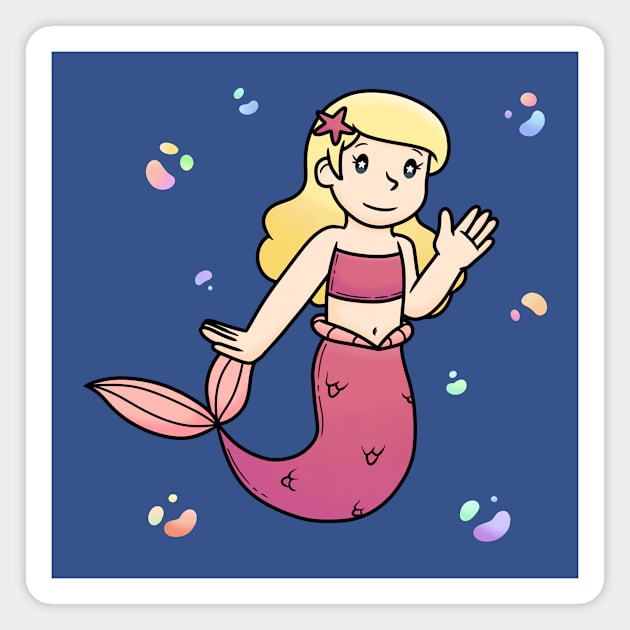 Cute mermaid Magnet by KammyBale